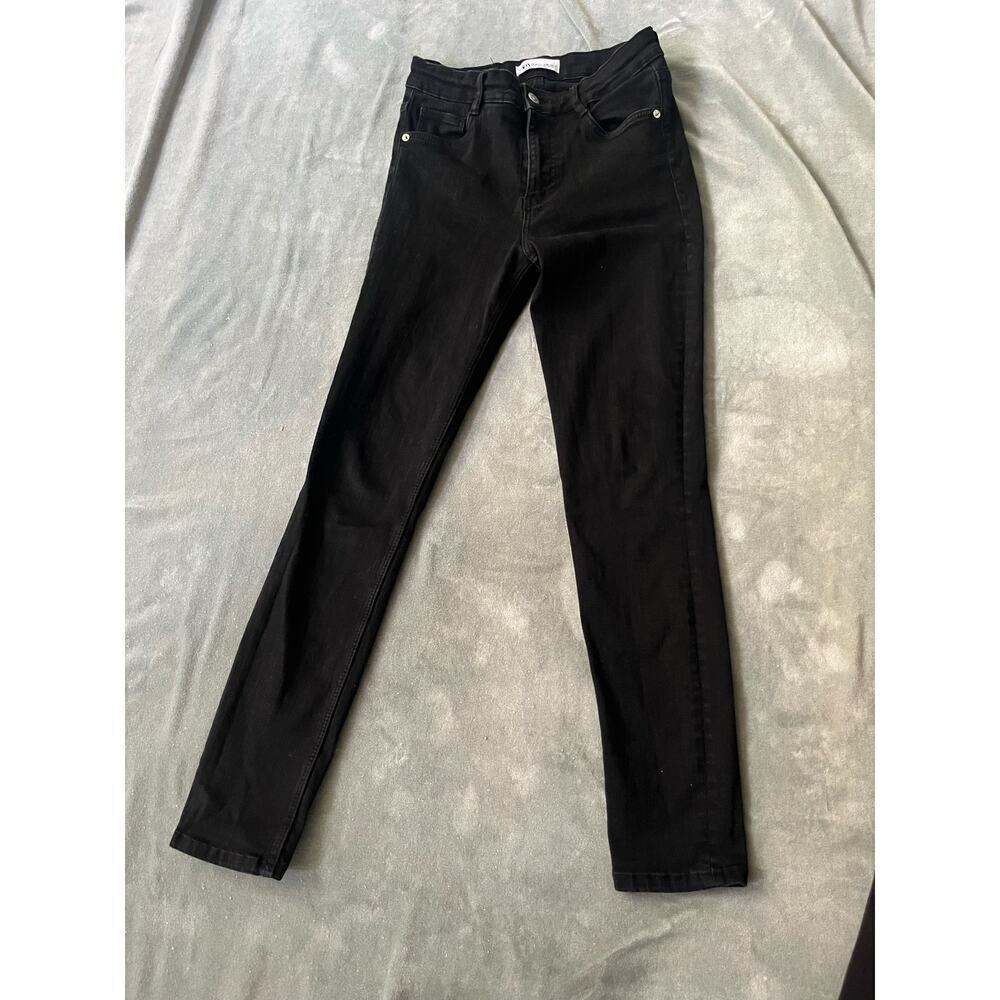 Zara Slim Leg Black Jeans Size 4
